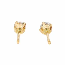 Boucles d'oreilles Puces Or jaune Diamant