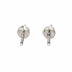 Boucles d'oreilles Puces Or blanc Diamant