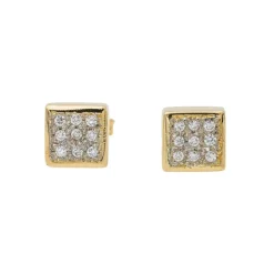 Boucles d'oreilles Puces Or rose Diamant