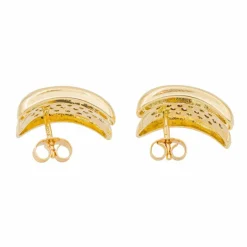 Boucles d'oreilles Puces Or jaune Diamant