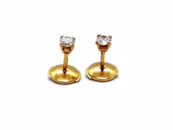 Boucles d'oreilles Puces Or jaune Diamant