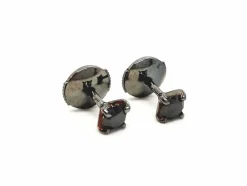 Boucles d'oreilles Puces Or noir Diamant