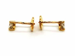 Boucles d'oreilles Puces Or jaune Diamant