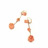 Boucles d'oreilles Roses de corail