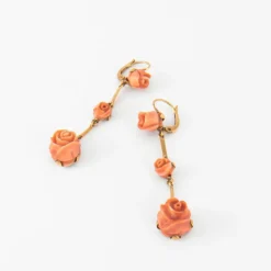 Boucles d'oreilles Roses de corail
