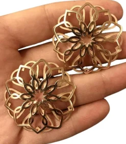 Boucles d'oreilles Rosette Or rose