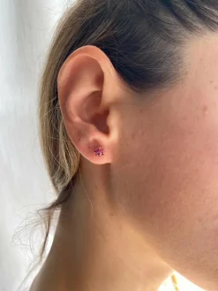 Boucles d’oreilles Rubis