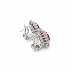 Boucles d'oreilles Rubis Diamants