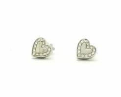boucles d'oreilles salvini en or blanc et diamants