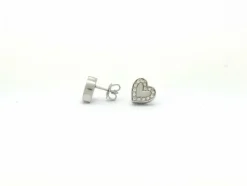 boucles d'oreilles salvini en or blanc et diamants