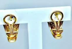 Boucles d’oreilles Saphirs navettes Diamants