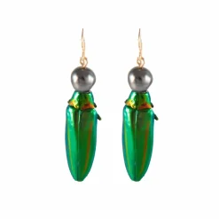 Boucles d'oreilles Scarabée Perles de Tahiti