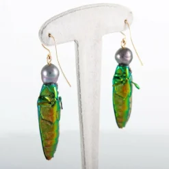 Boucles d'oreilles Scarabée Perles de Tahiti
