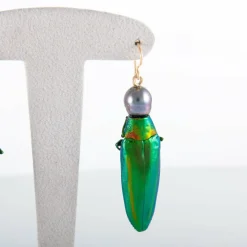 Boucles d'oreilles Scarabée Perles de Tahiti