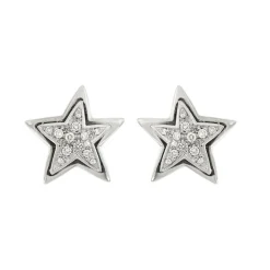 Boucles d'oreilles étoile diamant