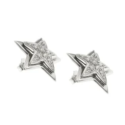 Boucles d'oreilles étoile diamant
