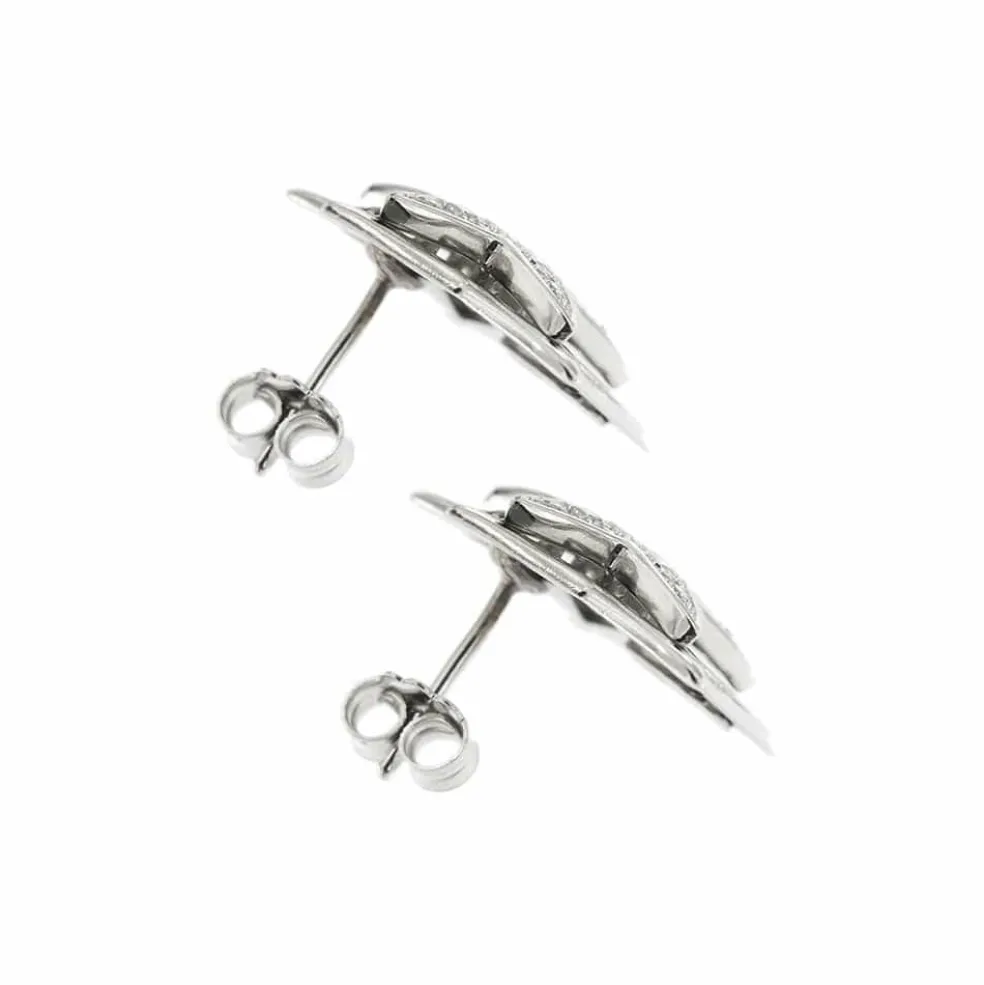 Boucles d'oreilles étoile diamant