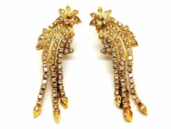 Boucles d'oreilles étoile Or jaune Diamant