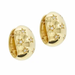 Boucles d'oreilles étoiles Or jaune Diamants