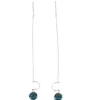 Boucles d'oreilles Topazes bleues