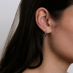 Boucles d'oreilles Topazes bleues