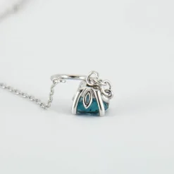 Boucles d'oreilles Topazes bleues