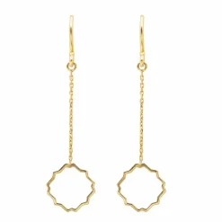 Boucles d'oreilles Transparence Or jaune