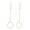 Boucles d'oreilles Transparence Or rose