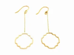 Boucles d'oreilles Transparence Or rose