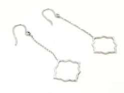 Boucles d'oreilles Transparence Or blanc