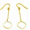 Boucles d'oreilles Transparence Or jaune