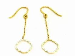 Boucles d'oreilles Transparence Or jaune