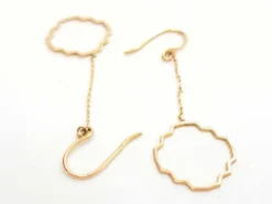 Boucles d'oreilles Transparence Or rose