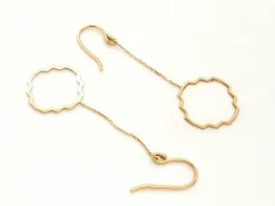 Boucles d'oreilles Transparence Or rose