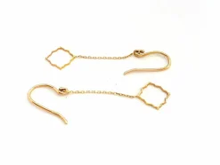 Boucles d'oreilles Transparence Or rose