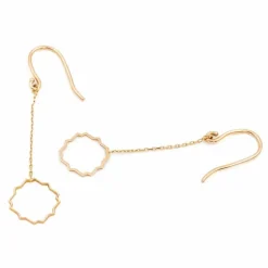 Boucles d'oreilles Transparence Or rose