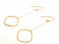 Boucles d'oreilles Transparence Or rose