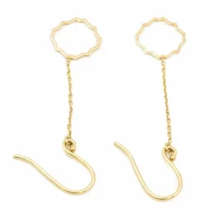 Boucles d'oreilles Transparence Or jaune