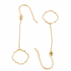 Boucles d'oreilles Transparence Or rose
