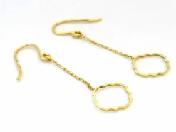 Boucles d'oreilles Transparence Or jaune