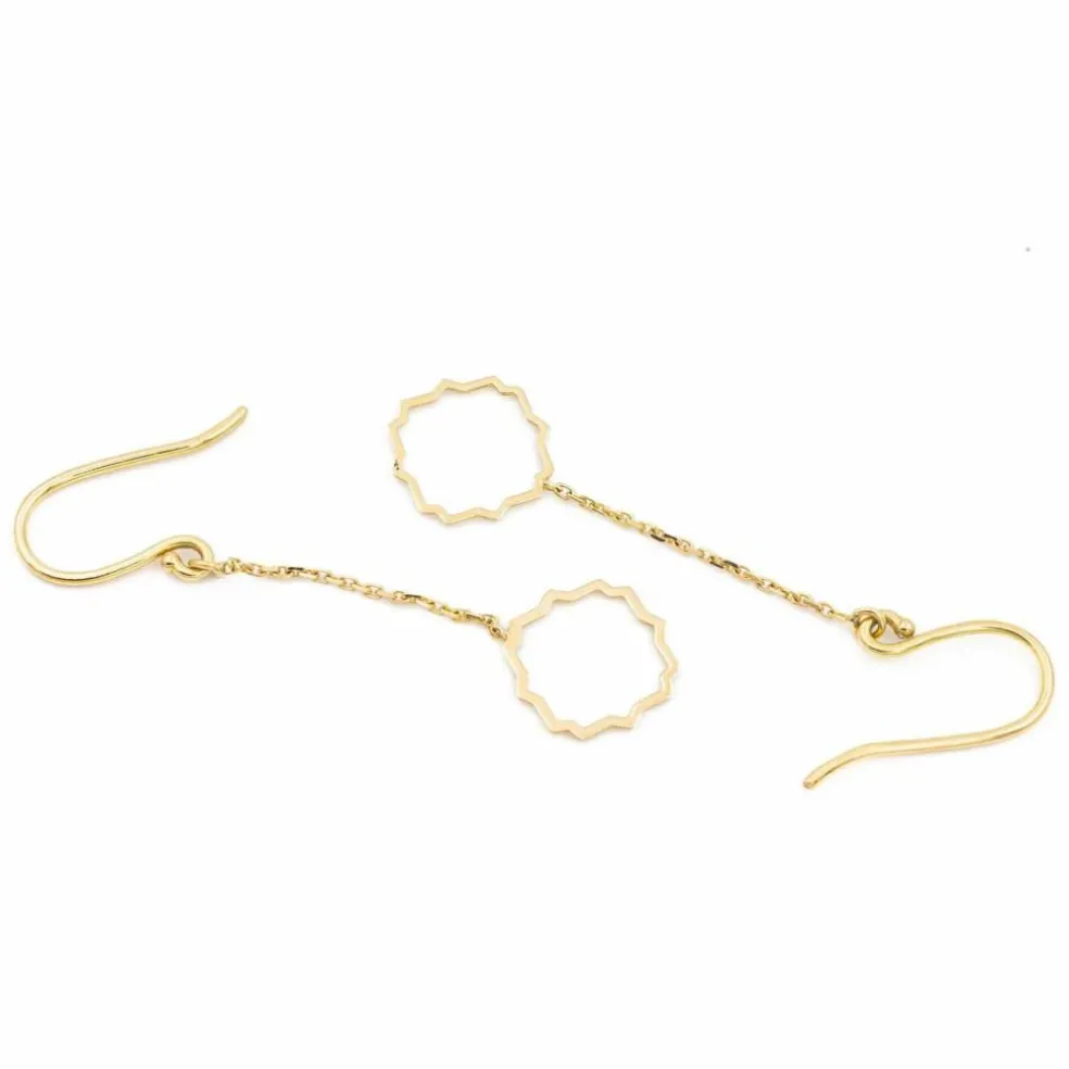 Boucles d'oreilles Transparence Or jaune