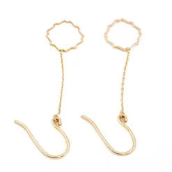Boucles d'oreilles Transparence Or rose