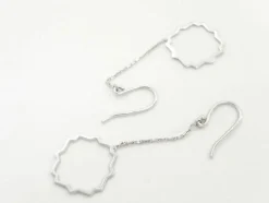 Boucles d'oreilles Transparence Or blanc