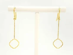 Boucles d'oreilles Transparence Or jaune