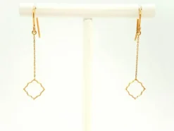 Boucles d'oreilles Transparence Or rose