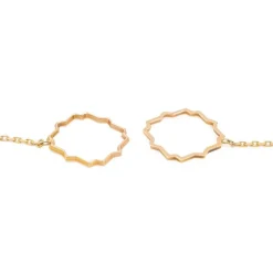 Boucles d'oreilles Transparence Or rose