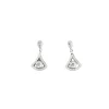 Boucles d'Oreilles Triangle Diamant