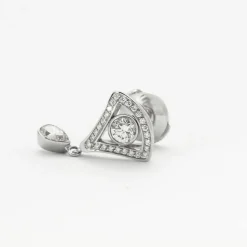 Boucles d'Oreilles Triangle Diamant