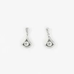 Boucles d'Oreilles Triangle Diamant