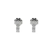 Boucles d'oreilles Trilogie en or blanc et diamants